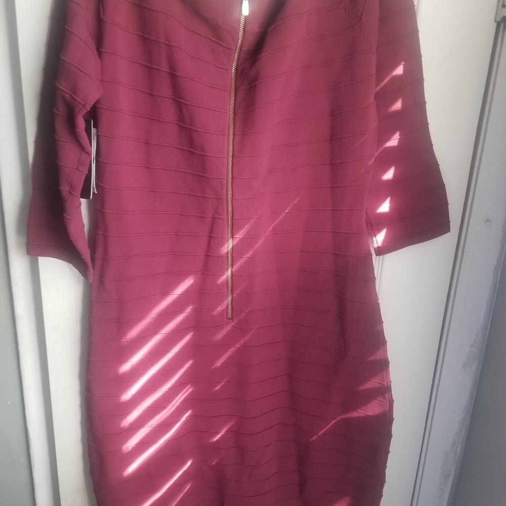Cranberry bodycon dress